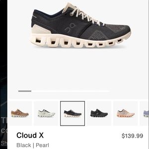 On Running shoes. Womens size 8. Gently worn. Maybe 4 times.